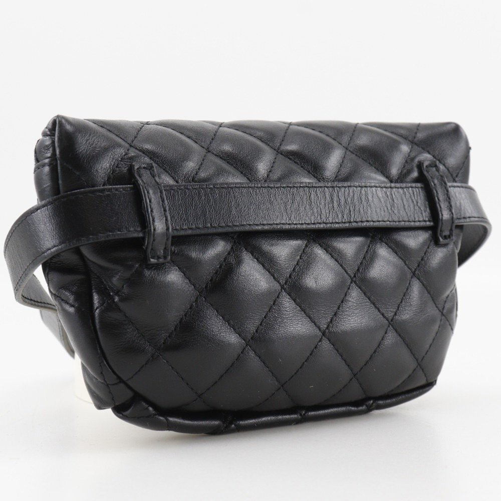 CHANEL Black Lambskin Leather Fanny Pack - Picture 3 of 16